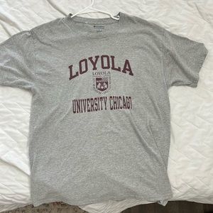 Men’s vintage shirt. Large. Grey. Champion shirt. Loyola